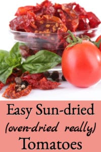 Homemade Sun Dried Tomatoes (oven dried really)
