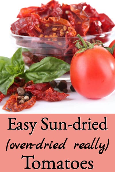 homemade sun dried tomatoes