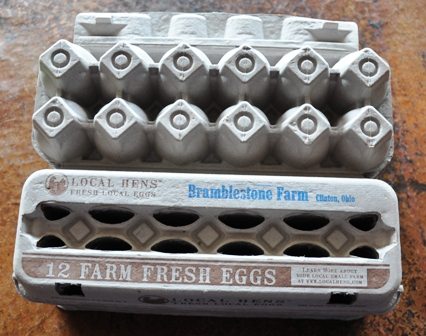 Egg Cartons Stamped