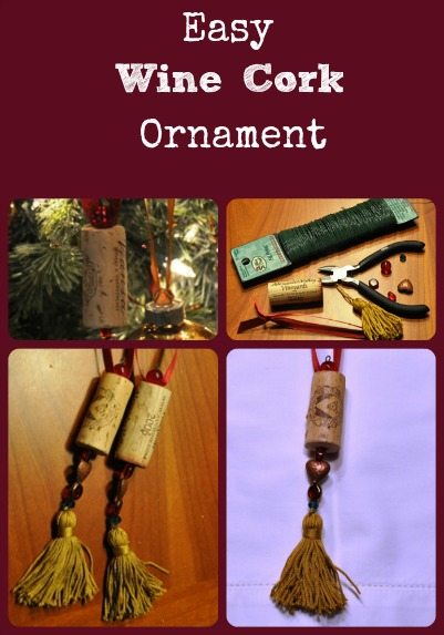 Wine Cork Ornament Collage