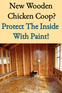 New Chicken Coop Paint Protection