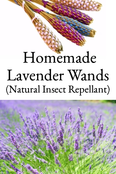 homemade lavender wands