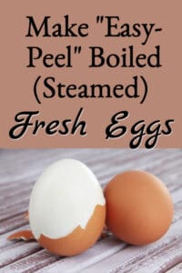 Easy Peel Hardboiled Fresh Eggs