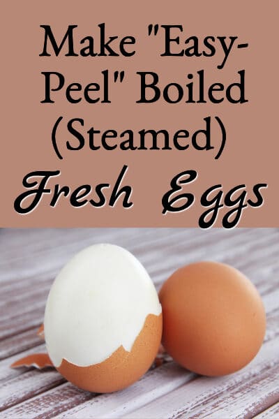 easy peel fresh eggs