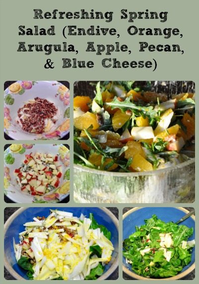 Refreshing Spring Salad Collage