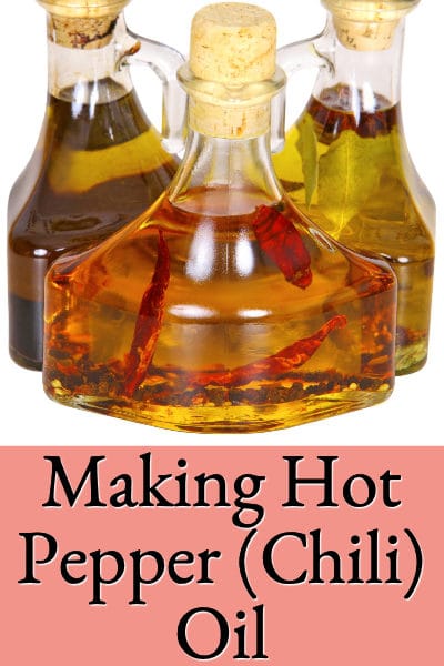 making hot pepper (chili) oil