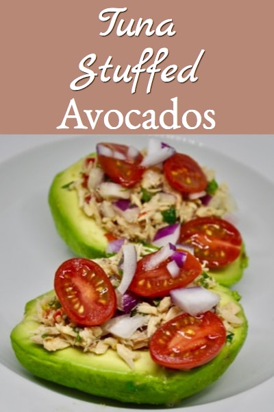 tuna stuffed avocado recipe - healthy and tasty recipe for the new year!