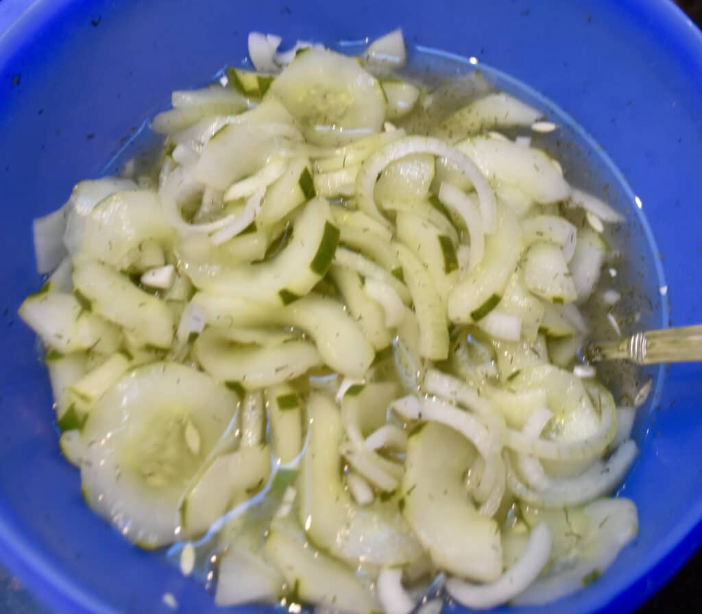 Cucumber, Dill, & Onion Salad