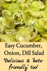 Easy Cucumber, Onion, & Dill Salad (keto-friendly too!)