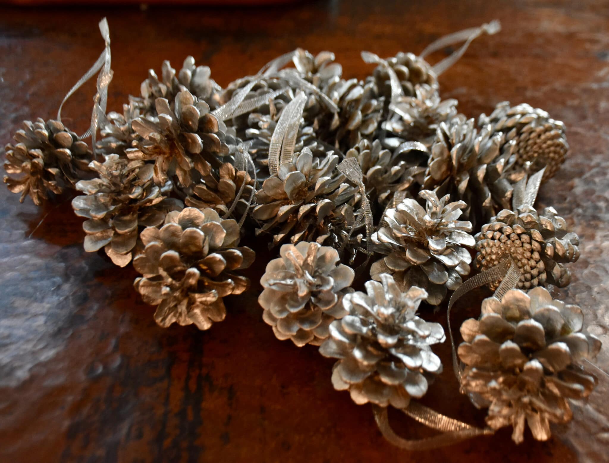 completed pine cones