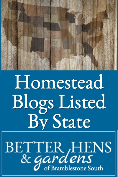 Homestead Blogs Listed By State