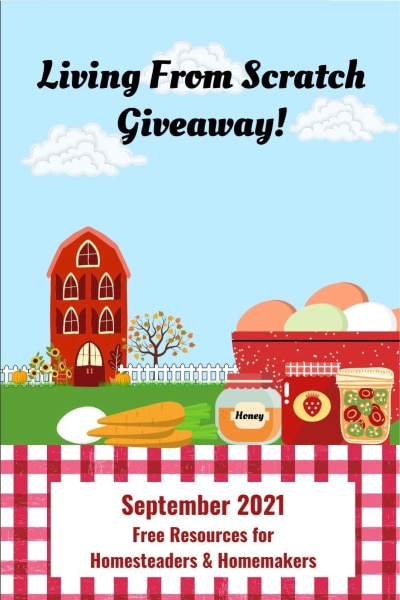 living from scratch giveaway graphic