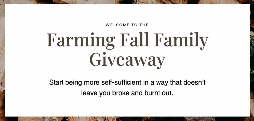 Farming Fall Family Giveaway