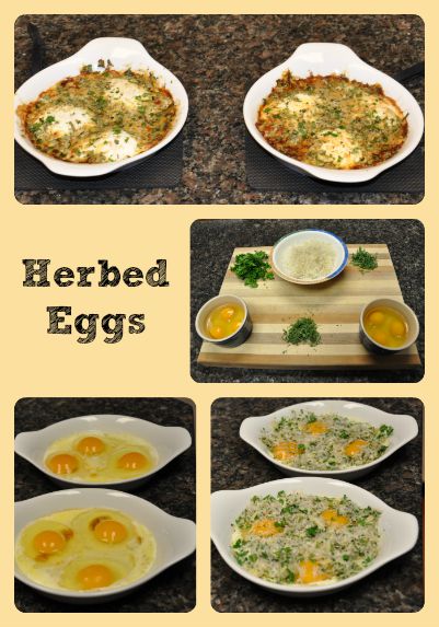 Herbed Eggs Collage via Better Hens and Gardens